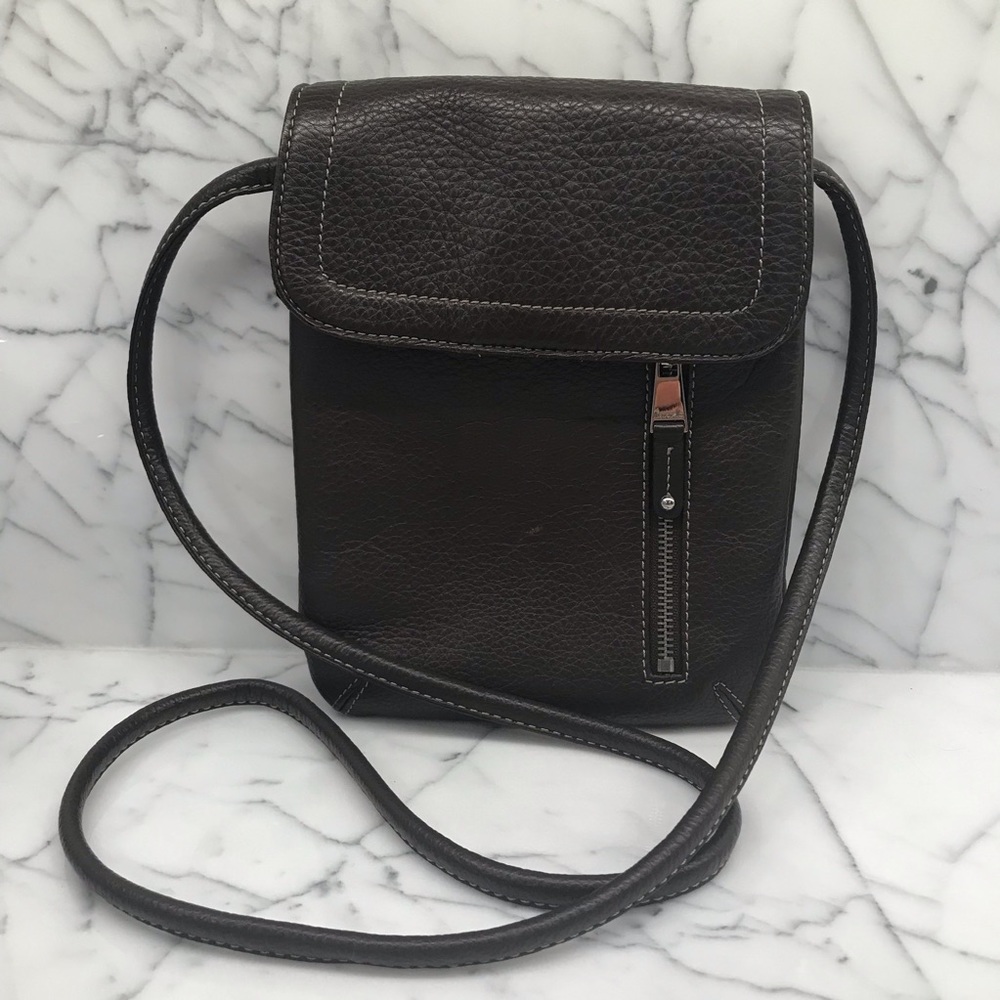 Tignanello brown  leather crossbody